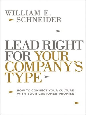 Lead Right for Your Company's Type - ebook